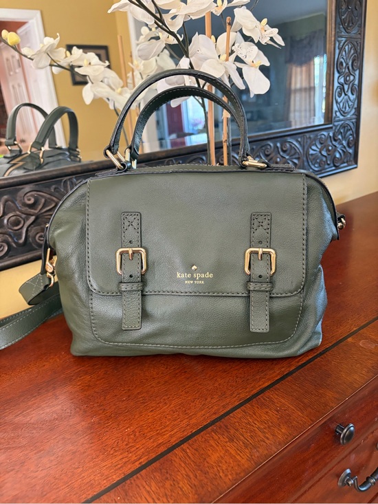 kate spade Handbags - Kate Spade Southport Avenue Green Leather Satchel Crossbody